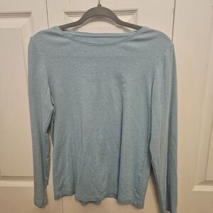 Christopher & Banks Light Blue Long Sleeve Tee